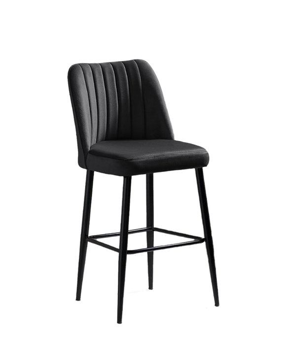 Hanah Home Vento - Juego de 4 taburetes de bar negros